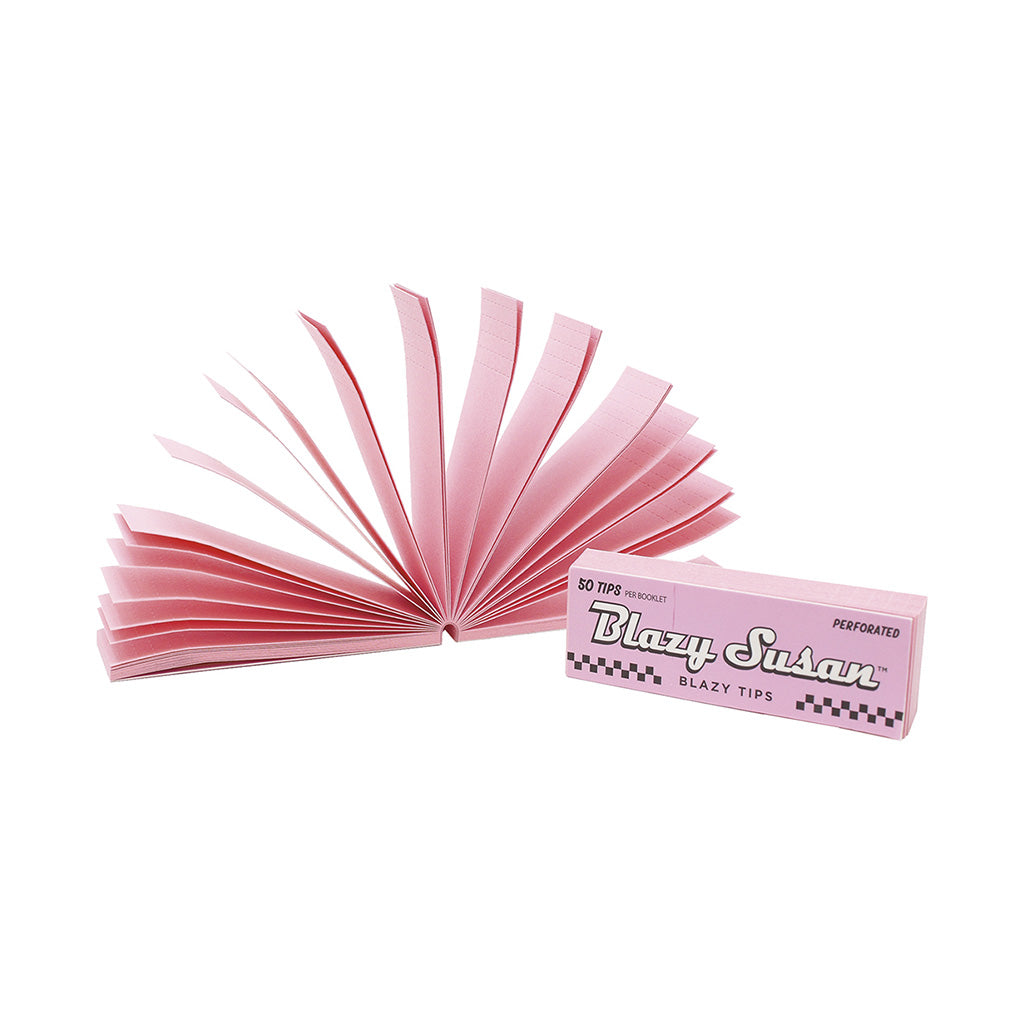 25ct. 50 tips/pack Blazy Susan Pink Filter Tips