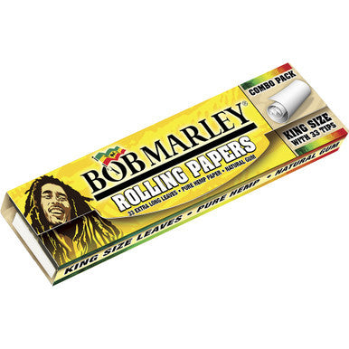 24 Ct. King Size Bob Marley Pure Hamp Paper+ Tips