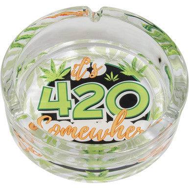 2pk. 6.25" 420 Design Ashtray