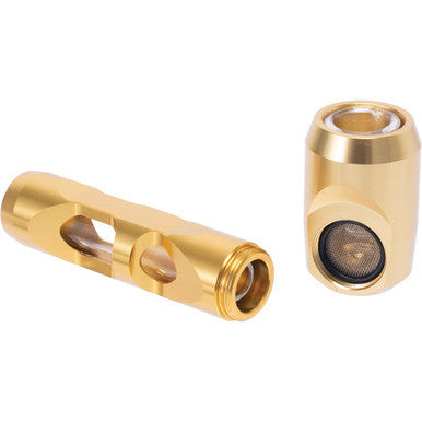 Gold Aluminium Glass Pipe Gift Box