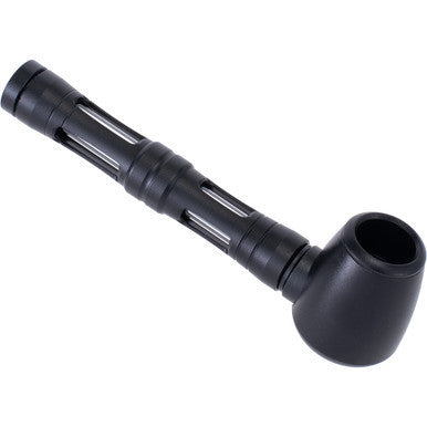 Black Dual Window Aluminium Glass Pipe