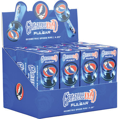 12ct Grateful Dead x Pulsar Geometric Spoon Pipe - 4.25"