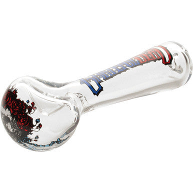 4.5in Bertha Spoon Hand Pipe W/Ash Catcher Mouthpiece - Grat