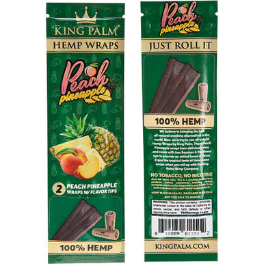 15 Ct. King Palm Wraps - Peach Pineapple - 2pk