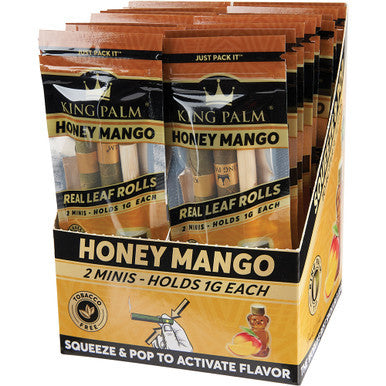 20 Ct. 2pk. King Palm Mini Rolls - Honey Mango