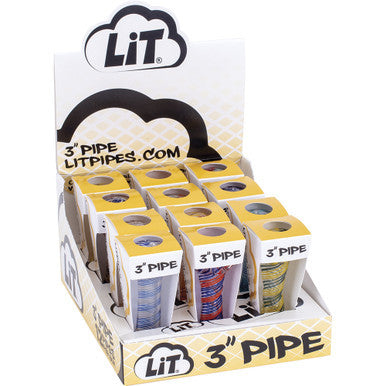 12ct. 3in Hand Pipes - LIT
