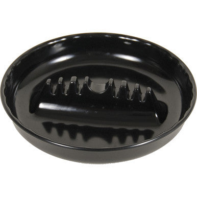 12ct. 7" Black Melamine Round Ashtray