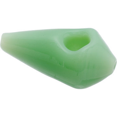 3.3in Light Green Diamond Glass Hand Pipe