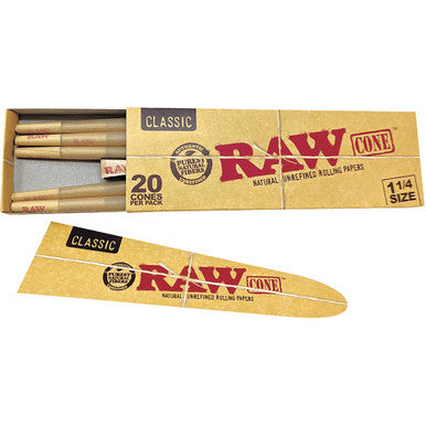 12 Ct. 20pk Raw Classic Cone - 1.25" (DISPLAY)