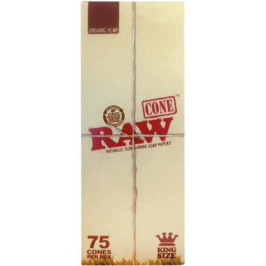75 Ct. Raw Org Hemp Cone - King Size