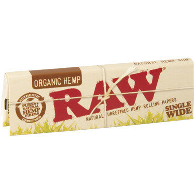 50 Ct. Raw Organic Paper Single Wide Single Window