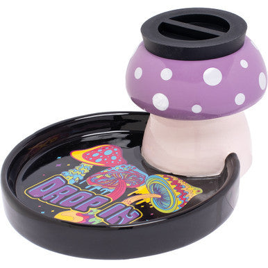 5.5In Stashtray - Pink Mushroom Drop In