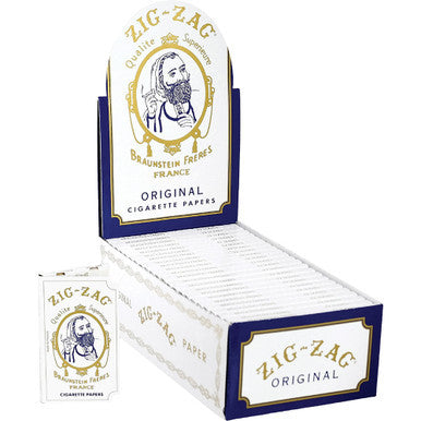 24 Ct. Zag White Rolling Paper 24