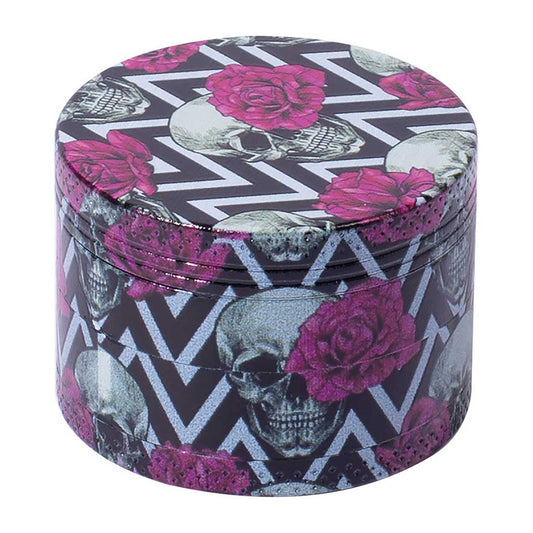 12ct 4-Part Skull Design Grinder - 50mm