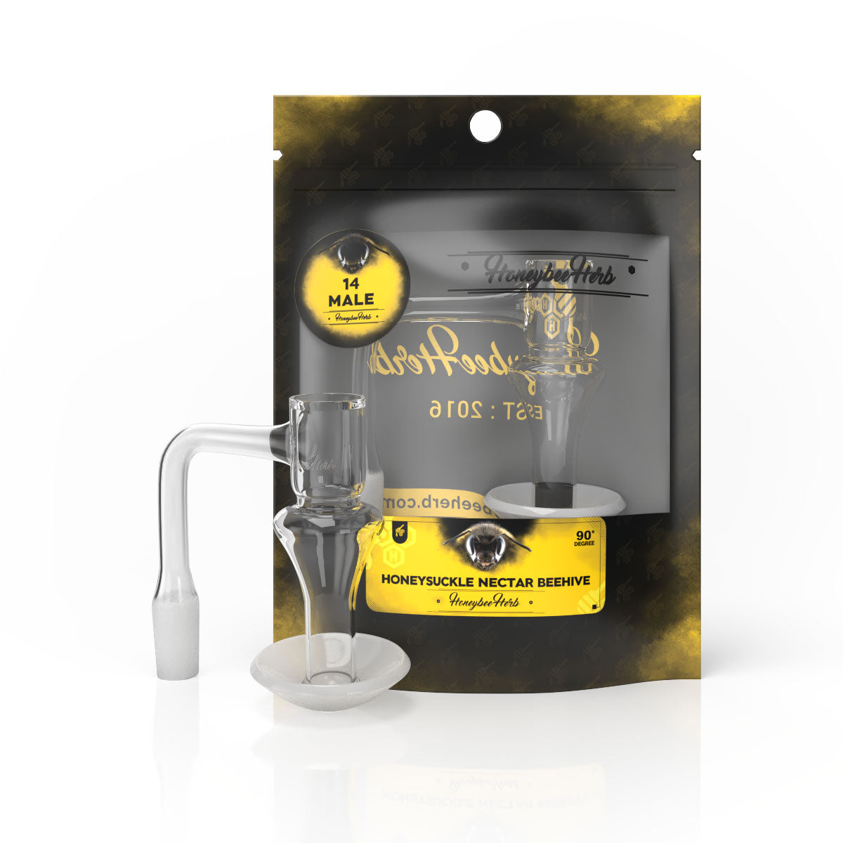 HONEYSUCKLE NECTAR BEEHIVE QUARTZ BANGER - 90° DEGREE