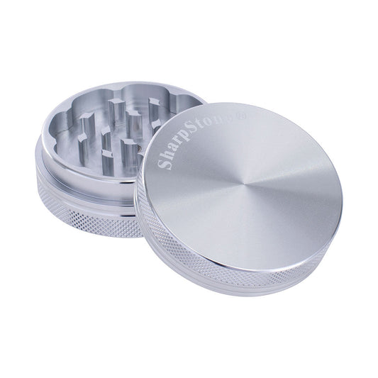 2.2" Solid Top 2 Stage SharpStone Silver