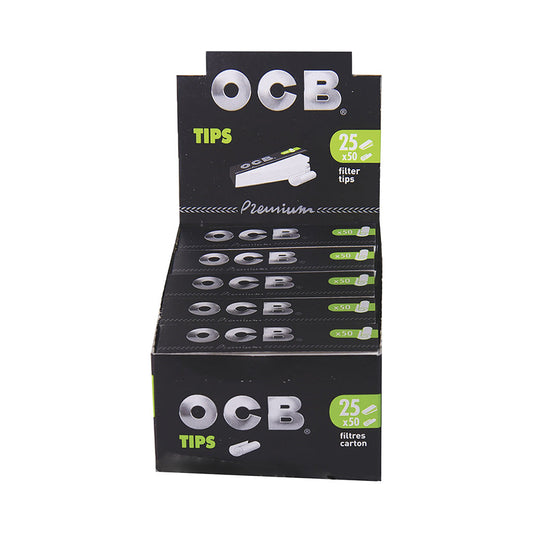 25ct. OCB Premium Flat Paper Tips