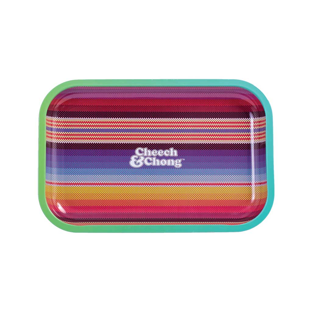 Small Cheech & Chong Rolling Tray - Serape