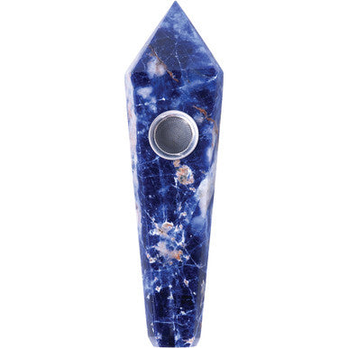 Blue Sodalite Gemstone Pipes - Astral Project