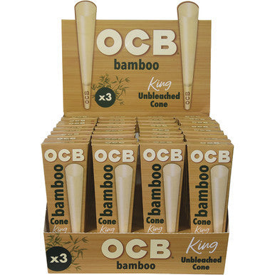 32 Ct. OCB Bamboo Cone King Size - 3pk