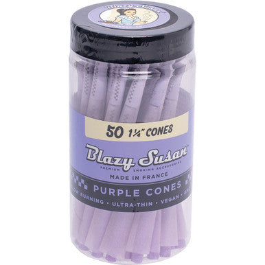 50 Ct. Blazy Susan Purple Cones 1.25"