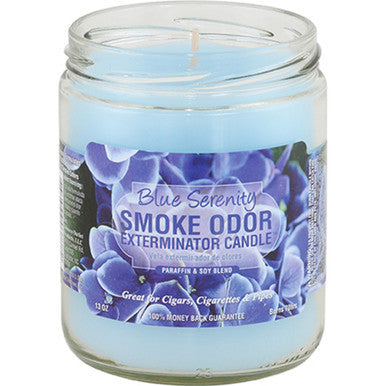 12ct. Blue Serenity Smoke Odor Candles 13oz.