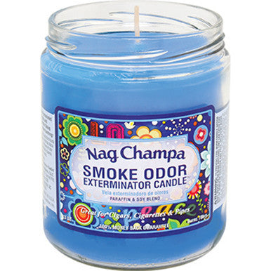 12ct. Nag Champa Smoke Odor Candles 13oz.