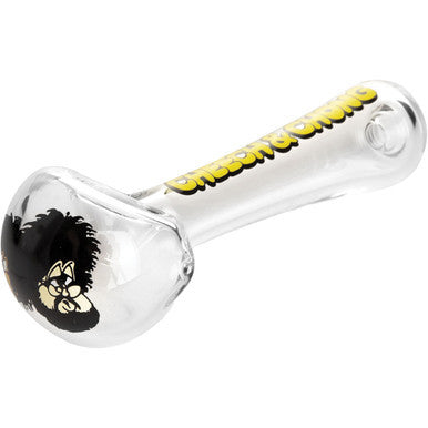 4.5in Bloat on Hand Pipe w/ Ash Catcher - Cheech & Chong