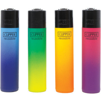 48Ct. Metallic Gradient Clipper Lighters
