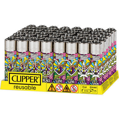 48Ct. ViCtory, Peace, Love & Fun Clipper Lighters