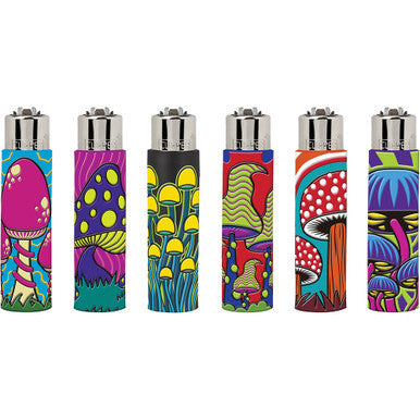 30Ct Mushroom POP Clipper Lighters