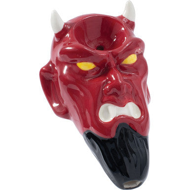 3.5in Devil Ceramic Pipe - Wacky Bowlz