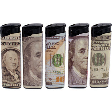 50Ct. $100 Franklin EleCtronic Lighters