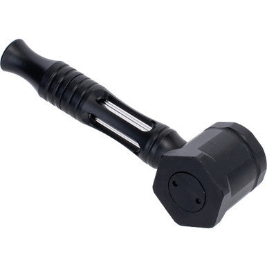 Black Aluminium Glass Pipe.