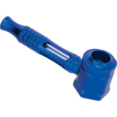 Blue Aluminium Glass Pipe
