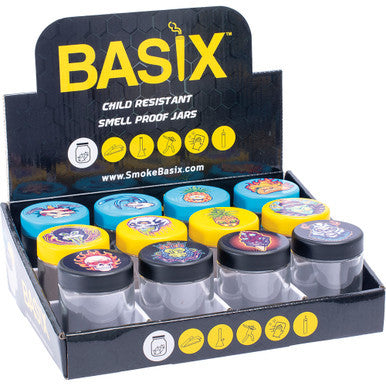 12Ct. 120Ml Large Tattoo Design Child Resistant Glass Jar