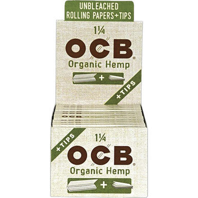 24 Ct. Ocb Organic Hemp 1.25" W/ Tips