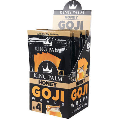 15 Ct. King Palm Goji Berry Wrap - Honey - 4pk