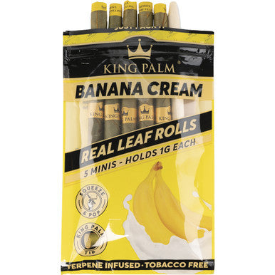 15 Ct. 5pk. King Palm Mini Rolls - Banana Cream