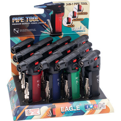 12Ct 4in Plastic Utility Side Torch with Tools