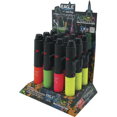 12Ct. 7" Soft-touch Pen Torch Neon Color