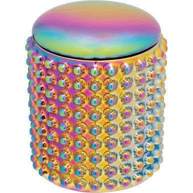 4In Large Dotted Ceramic Stash Jar - Spectrum