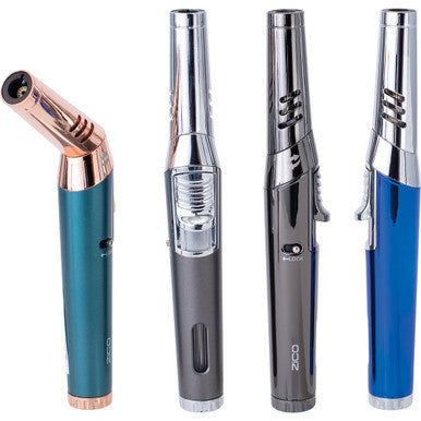 12Ct Zico Revolving Torch Flame Lighter