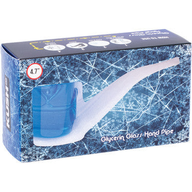 5in Blue Glycerin Sherlock Hand Pipe