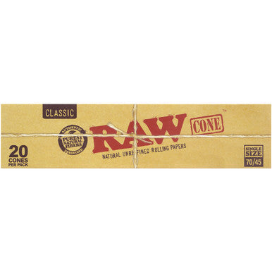 12 Ct. 20pk Raw Classic Cone - 70mm/45mm