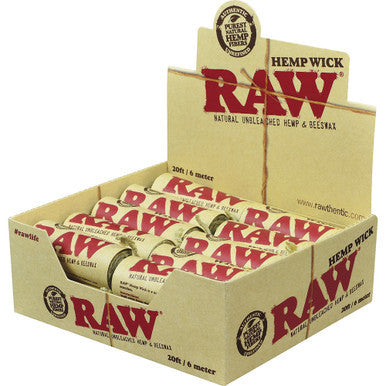 20Ct. Raw Hempwick 20ft Roll