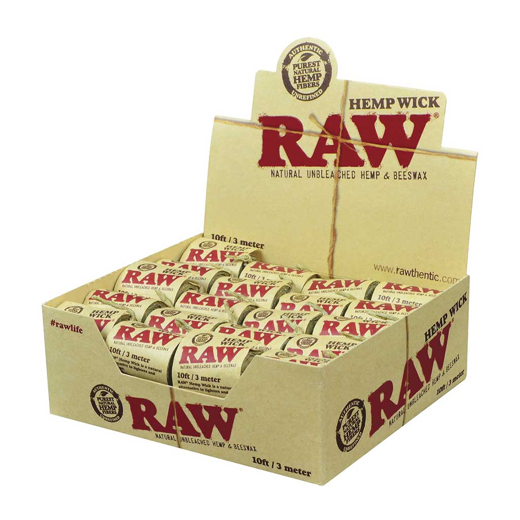 40Ct. Raw Hempwick 10ft Roll
