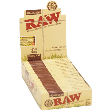 24 Ct. Raw Organic Hemp Papers 1.25"