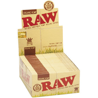 50 Ct. Raw Organic Papers King Size Slim