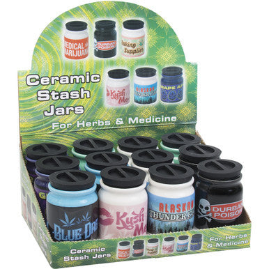 12Ct. 3Oz Asst Small Stash Jars